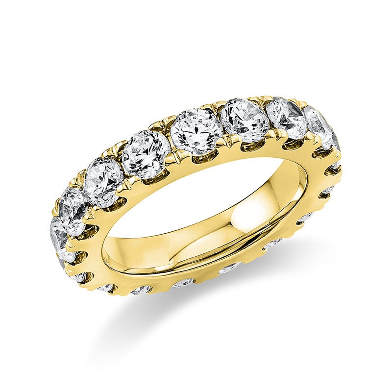 Ring    aus 750/-18 Karat Gelbgold mit 17 Diamanten 3