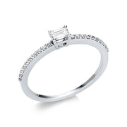 Ring    aus 750/-18 Karat Weißgold mit 21 Diamanten 0