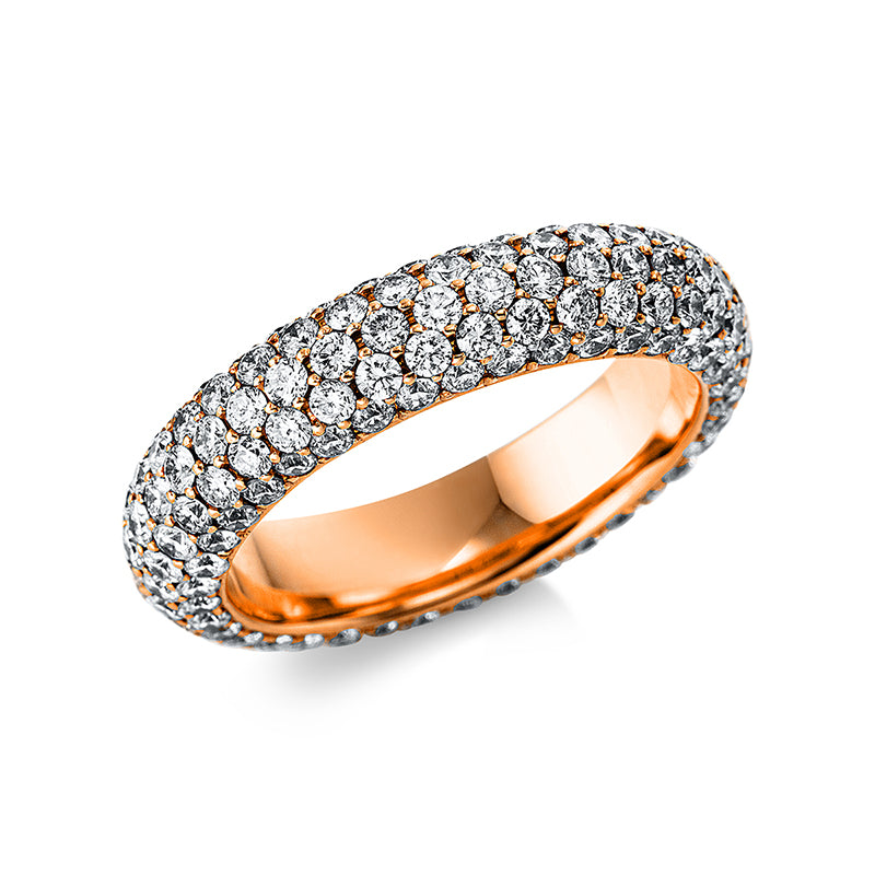 Ring    aus 750/-18 Karat Rotgold mit 190 Diamanten 3
