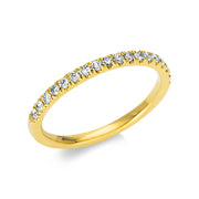 Ring    aus 750/-18 Karat Gelbgold mit 19 Diamanten 0