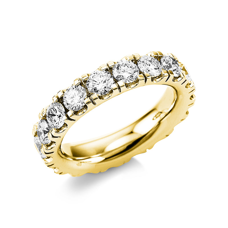 Ring    aus 750/-18 Karat Gelbgold mit 18 Diamanten 3