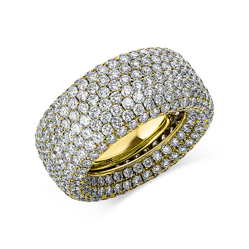 Ring - Pavé aus Gold mit Diamanten - 1W085