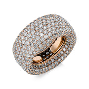 Ring - Pavé aus Gold mit Diamanten - 1W085