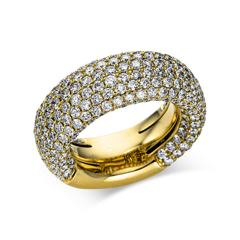 Ring    aus 750/-18 Karat Gelbgold mit 282 Diamanten 5