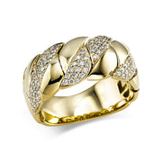 Ring    aus 750/-18 Karat Gelbgold mit 90 Diamanten 0