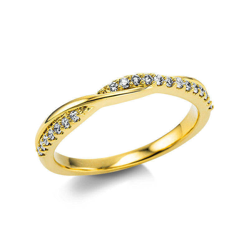 Ring    aus 750/-18 Karat Gelbgold mit 20 Diamanten 0