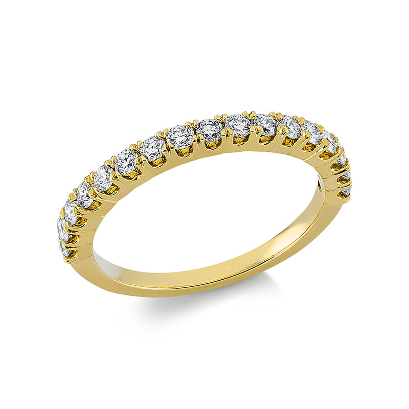 Ring    aus 750/-18 Karat Gelbgold mit 17 Diamanten 0