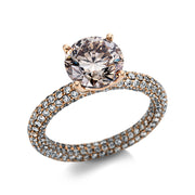 Ring    aus 750/-18 Karat Rotgold mit 330 Diamanten 5