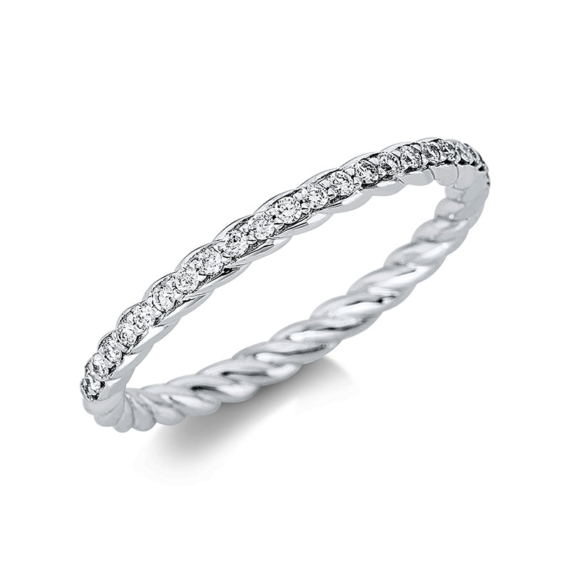 Ring    aus 750/-18 Karat Weißgold mit 24 Diamanten 0