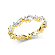 Ring    aus 750/-18 Karat Gelbgold mit 20 Diamanten 1