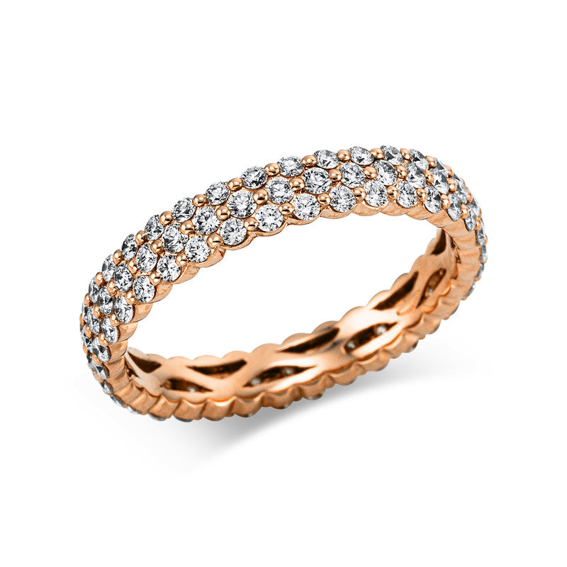 Ring - Mehrfachsteinbesatz aus Gold mit Diamanten - 1Y261