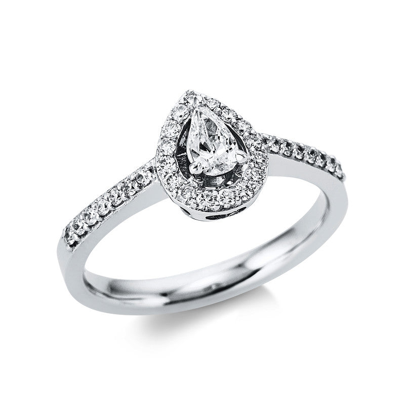 Ring    aus 750/-18 Karat Weißgold mit 31 Diamanten 0