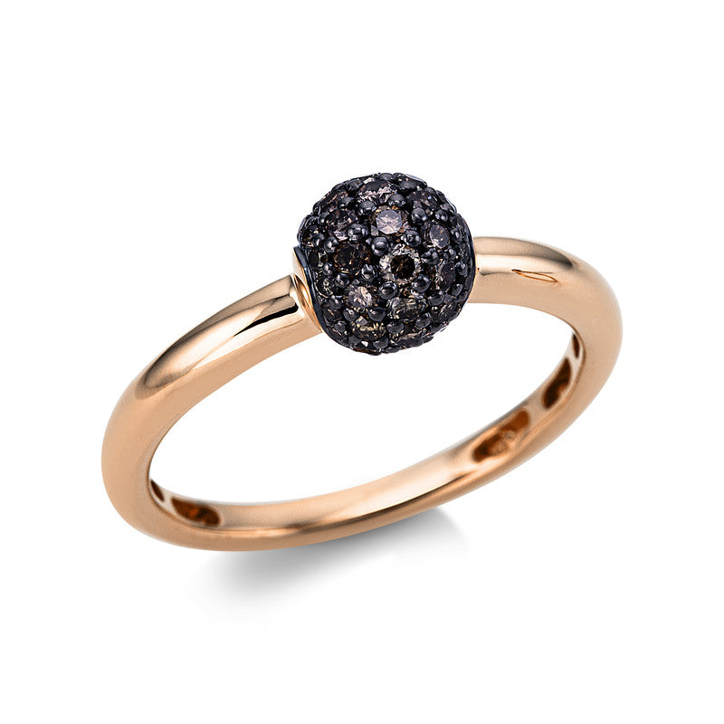 Ring    aus 750/-18 Karat Rotgold mit 39 Diamanten 0