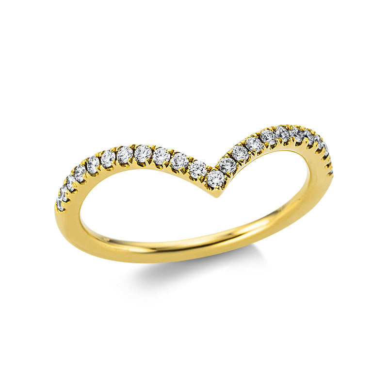 Ring    aus 750/-18 Karat Gelbgold mit 23 Diamanten 0