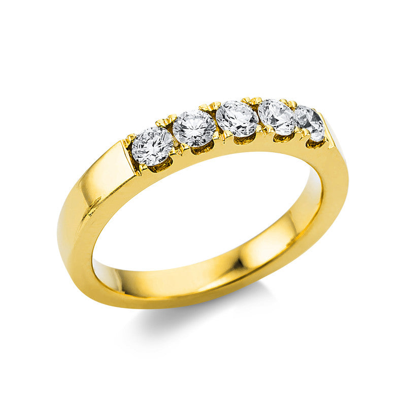 Ring    aus 750/-18 Karat Gelbgold mit 5 Diamanten 0