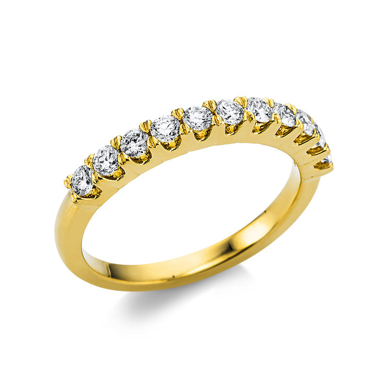 Ring    aus 750/-18 Karat Gelbgold mit 11 Diamanten 0