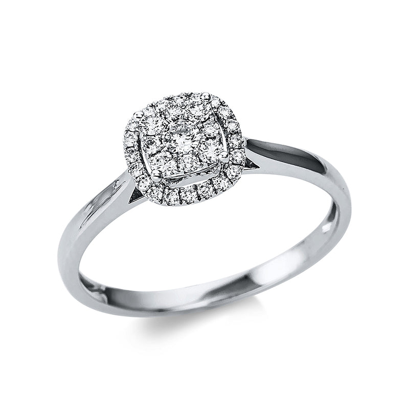 Ring    aus 750/-18 Karat Weißgold mit 29 Diamanten 0