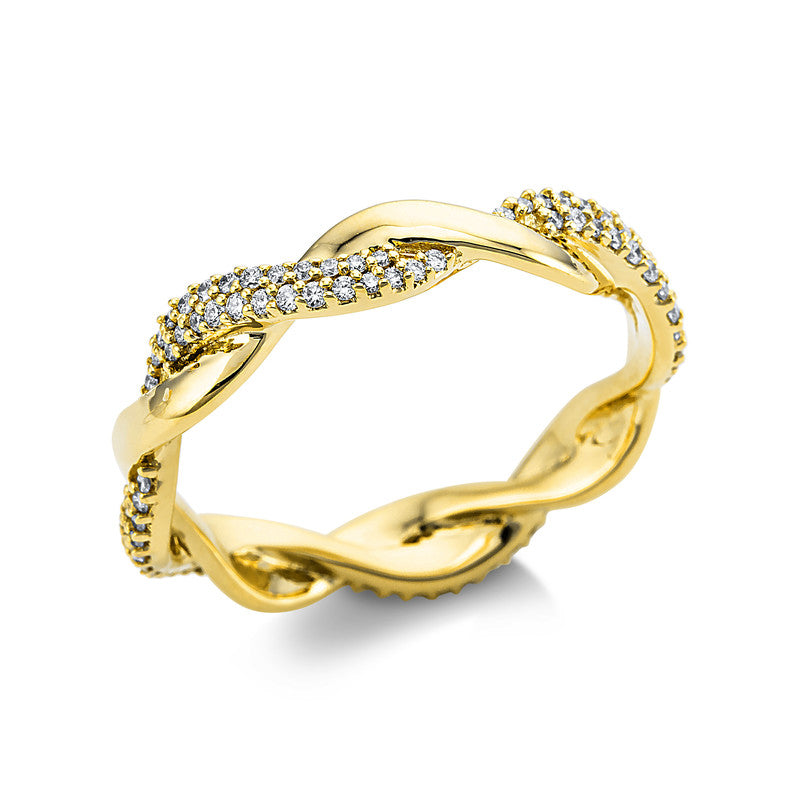 Ring    aus 750/-18 Karat Gelbgold mit 104 Diamanten 0