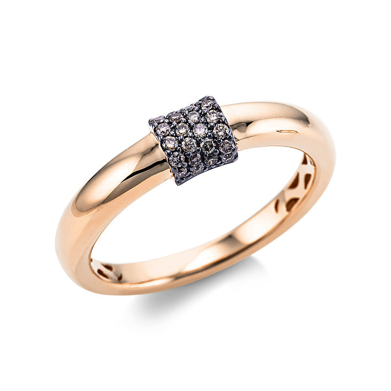 Ring    aus 750/-18 Karat Rotgold mit 26 Diamanten 0