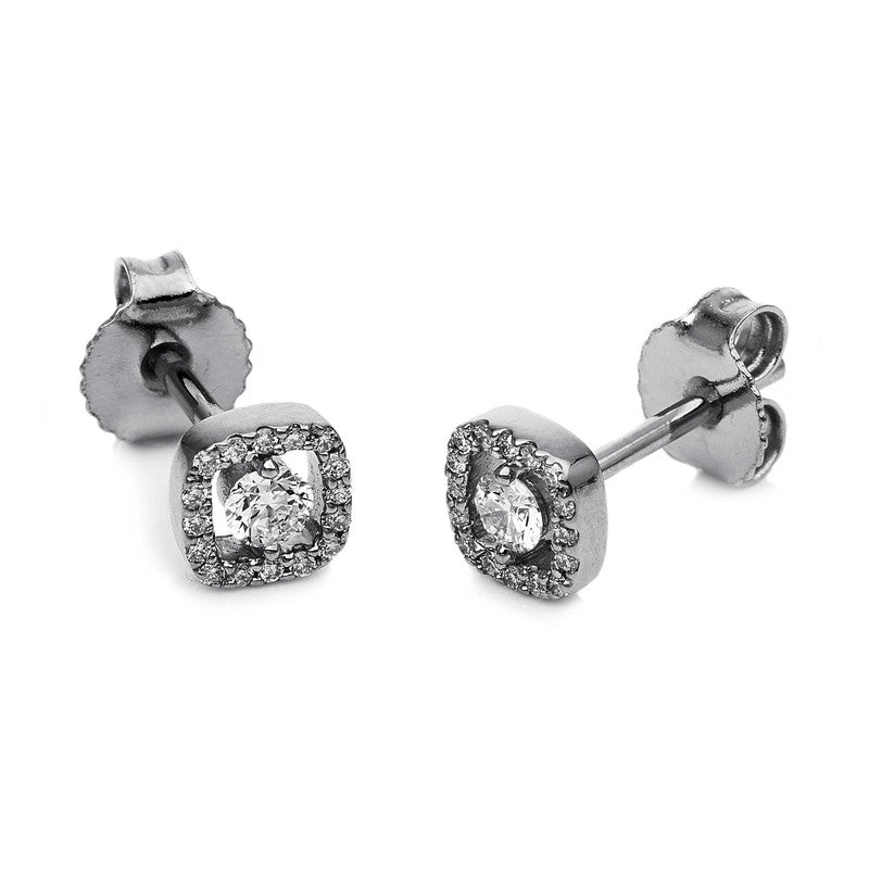 Ohrstecker    aus 750/-18 Karat Weißgold mit 34 Diamanten 0