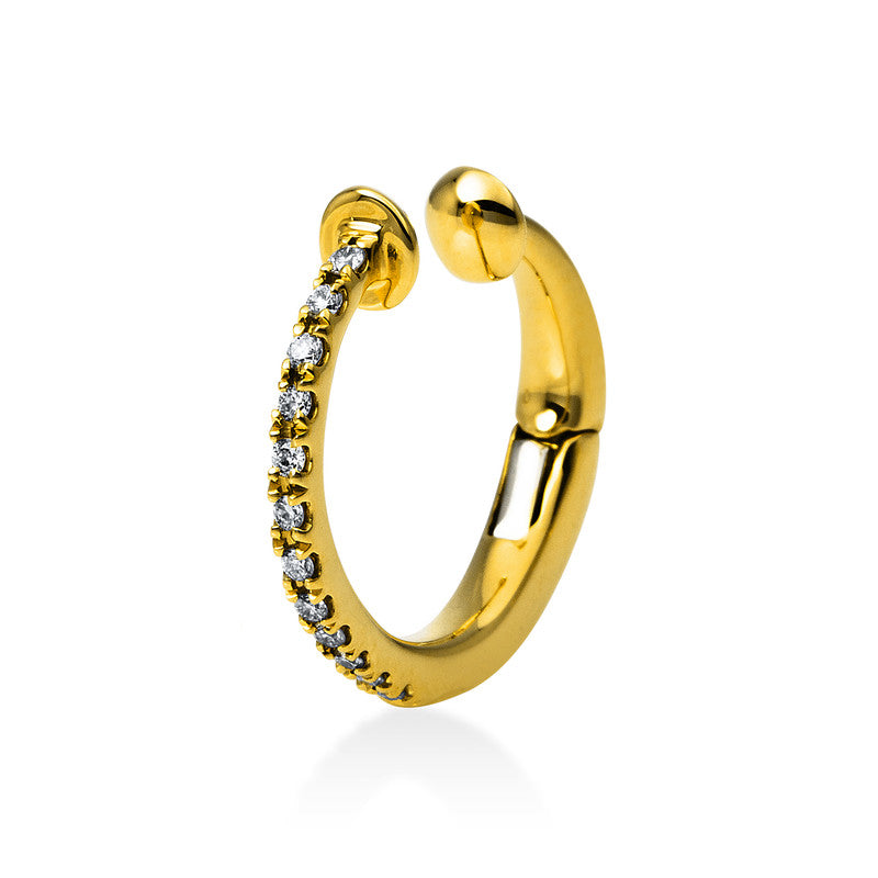 Ohrschmuck    aus 750/-18 Karat Gelbgold mit 12 Diamanten 0