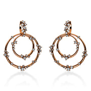Ohrschmuck    aus 750/-18 Karat Rotgold mit 74 Diamanten 2