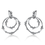 Ohrschmuck    aus 750/-18 Karat Weißgold mit 74 Diamanten 2