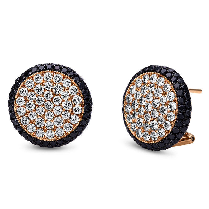 Ohrschmuck    aus 750/-18 Karat Rotgold / Weißgold mit 198 Diamanten 3