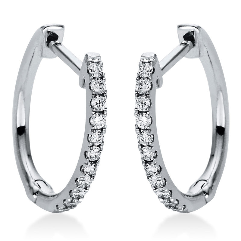 Creolen - Moderner Schmuck aus Gold mit Diamanten, -Symbol - 2J054