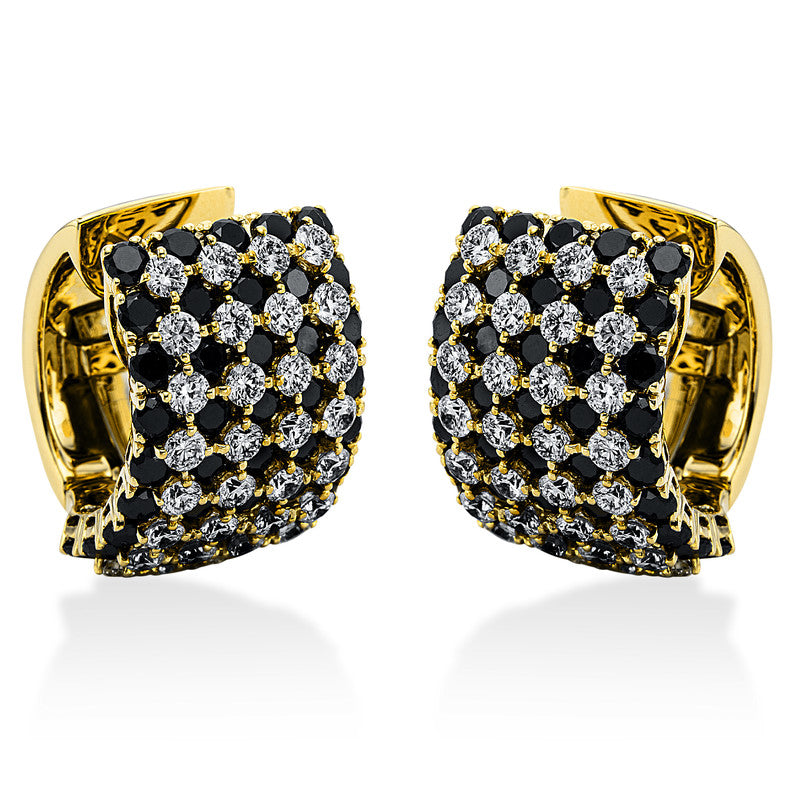 Creolen    aus 750/-18 Karat Gelbgold mit 154 Diamanten 8