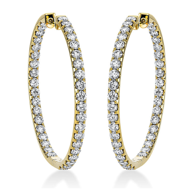 Creolen aus Gold mit Diamanten, -Symbol - 2J990