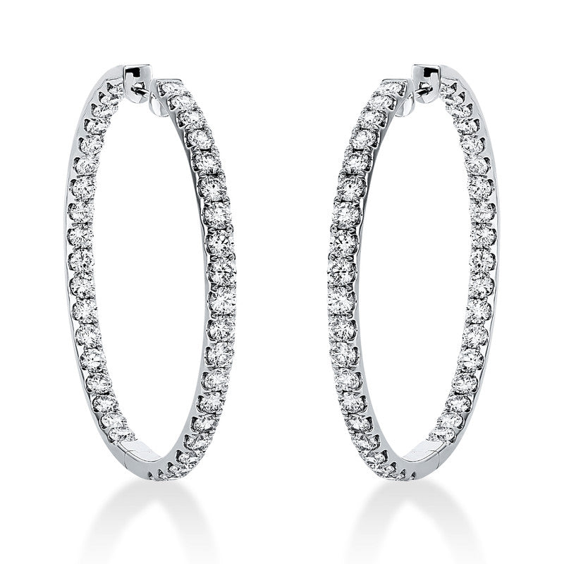 Creolen aus Gold mit Diamanten, -Symbol - 2J990
