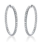 Creolen aus Gold mit Diamanten, -Symbol - 2J990