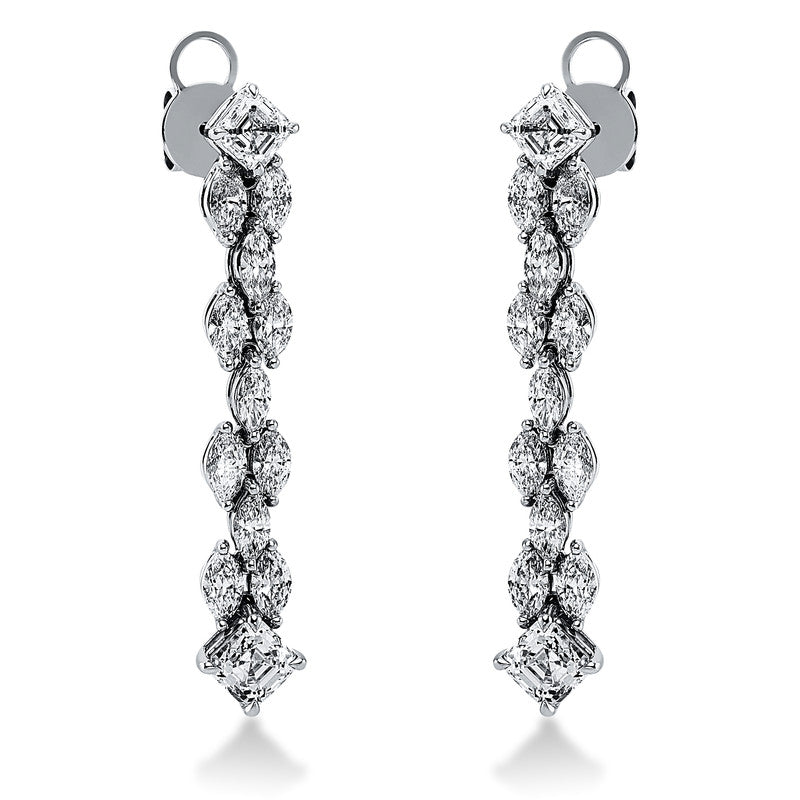 Ohrschmuck    aus 750/-18 Karat Weißgold mit 26 Diamanten 6
