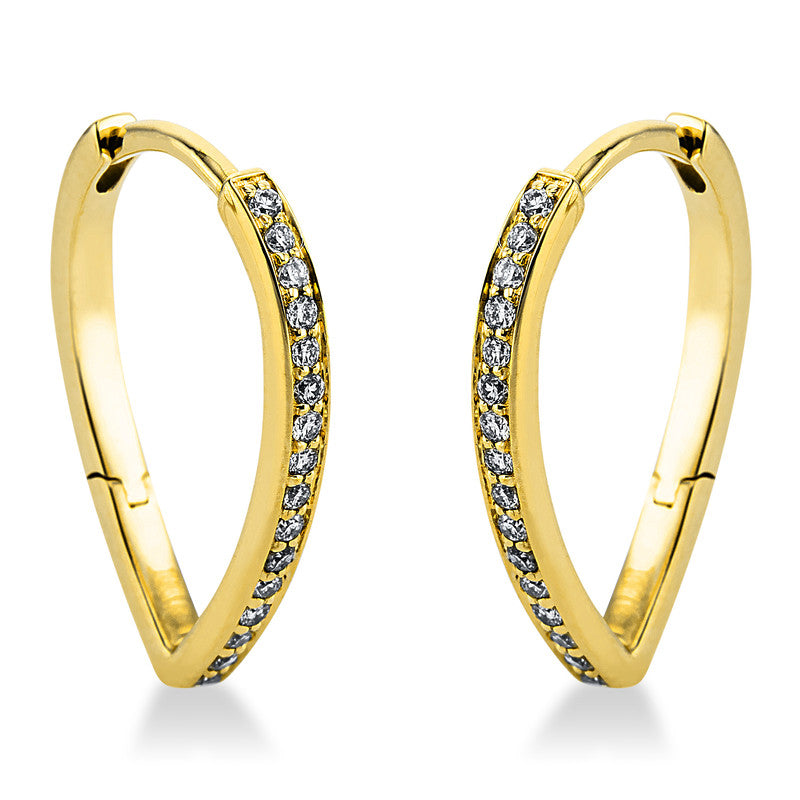 Ohrschmuck    aus 750/-18 Karat Gelbgold mit 32 Diamanten 0