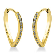 Ohrschmuck    aus 750/-18 Karat Gelbgold mit 32 Diamanten 0