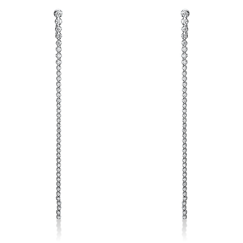 Ohrschmuck    aus 750/-18 Karat Weißgold mit 78 Diamanten 2