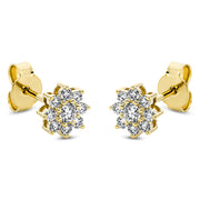Ohrstecker aus Gold mit Diamanten, -Symbol - 2L772