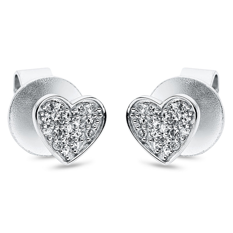 Ohrstecker    aus 750/-18 Karat Weißgold mit 36 Diamanten 0