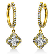 Ohrschmuck    aus 750/-18 Karat Gelbgold mit 84 Diamanten 1