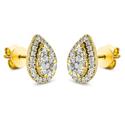 Ohrstecker aus Gold mit Diamanten - 2M792