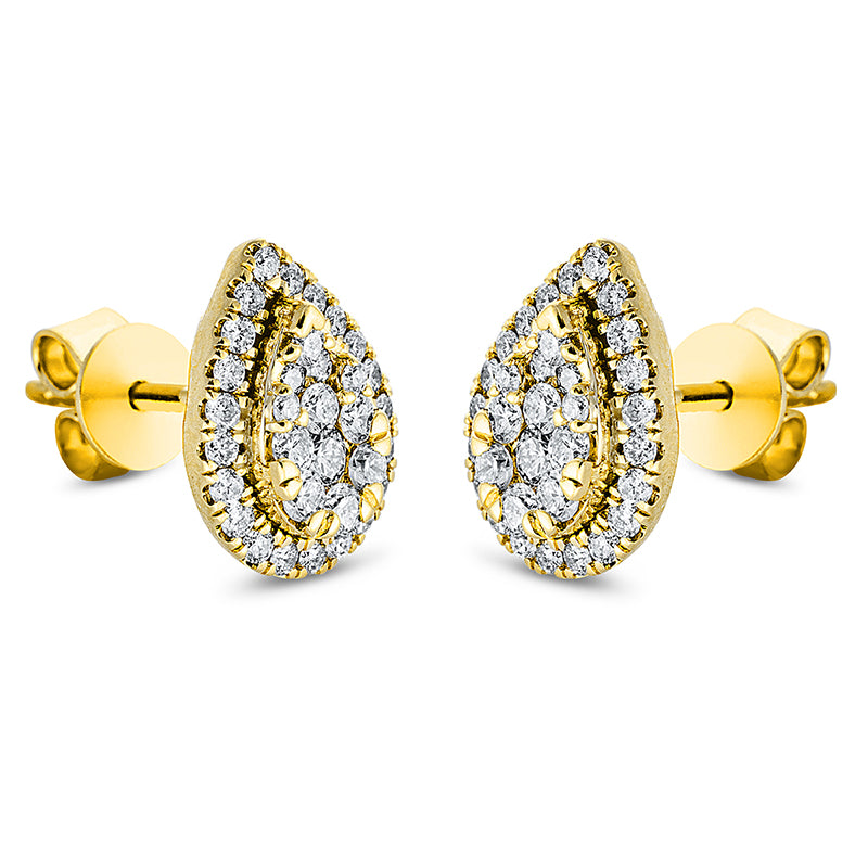 Ohrstecker aus Gold mit Diamanten - 2M792