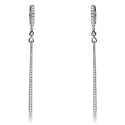Ohrschmuck    aus 750/-18 Karat Weißgold mit 80 Diamanten 0