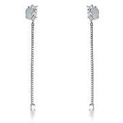 Ohrschmuck    aus 750/-18 Karat Weißgold mit 80 Diamanten 0