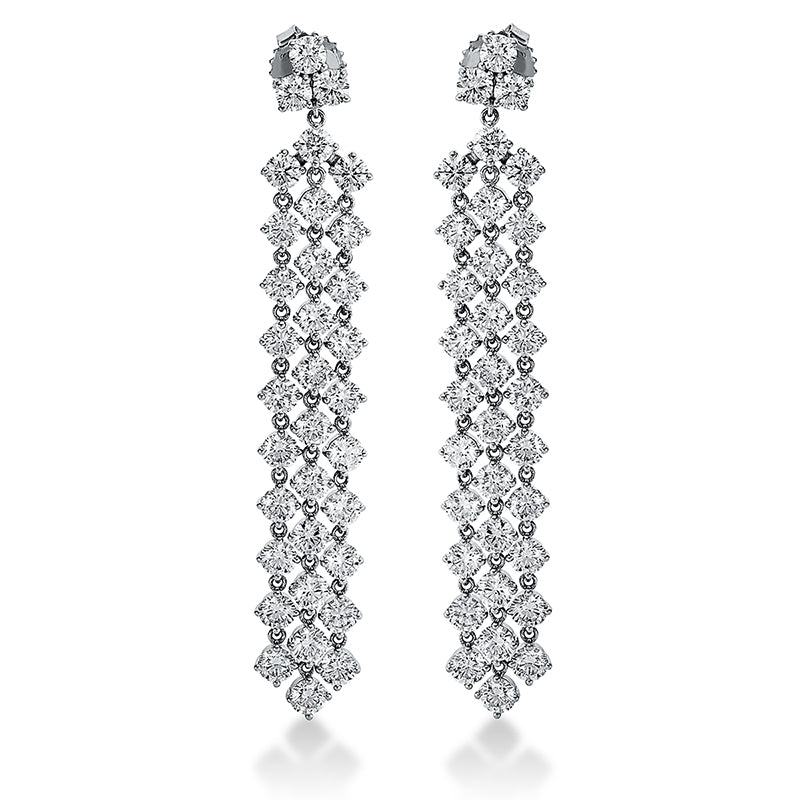 Ohrschmuck    aus 750/-18 Karat Weißgold mit 68 Diamanten 8