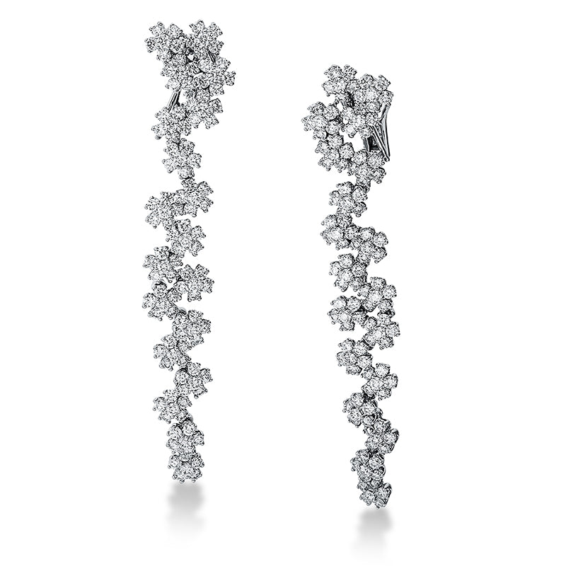 Ohrschmuck    aus 750/-18 Karat Weißgold mit 228 Diamanten 9