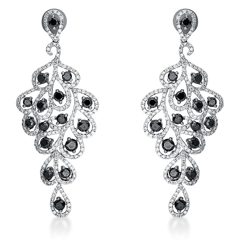 Ohrschmuck    aus 750/-18 Karat Weißgold mit 442 Diamanten 4