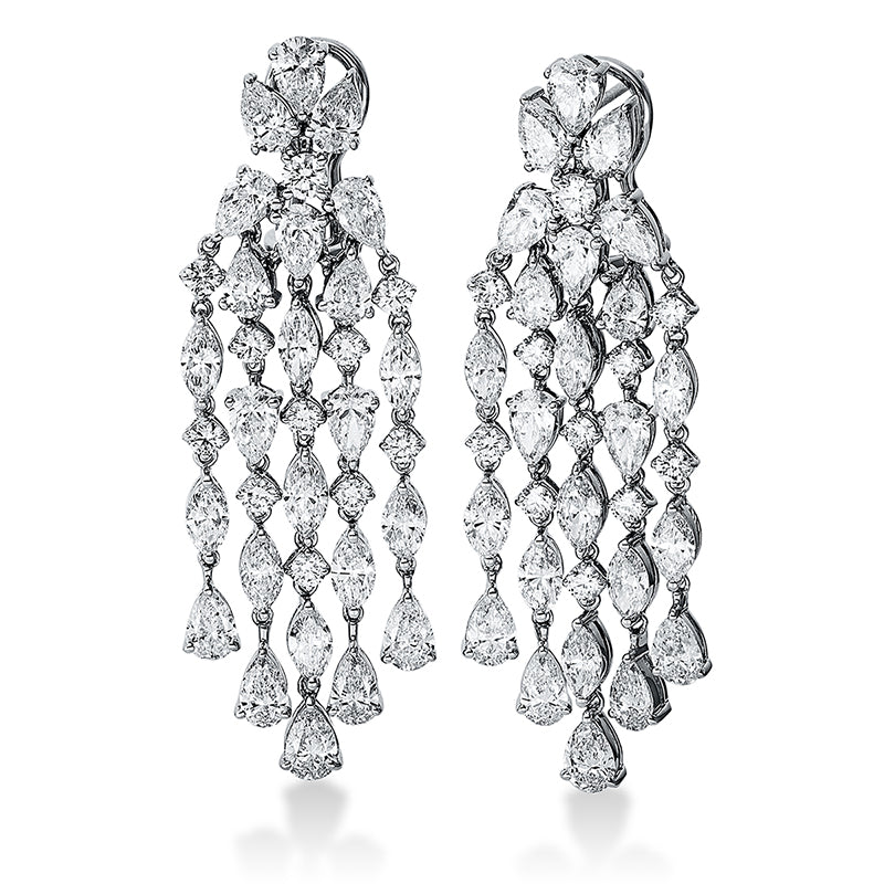 Ohrschmuck    aus 750/-18 Karat Weißgold mit 70 Diamanten 12