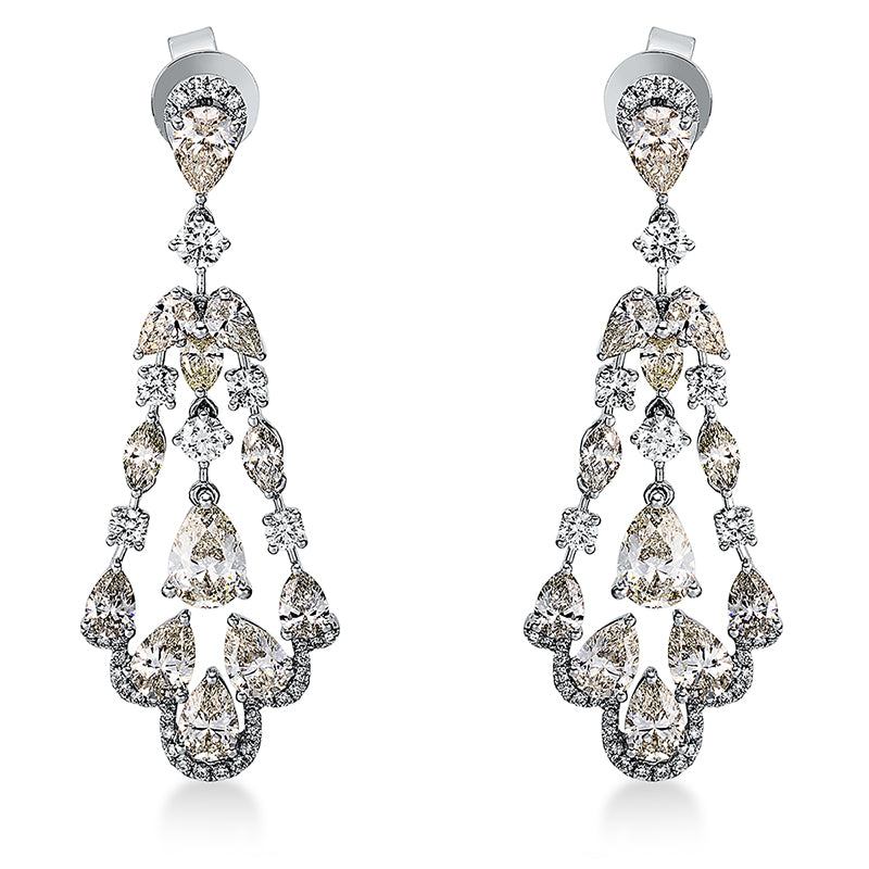 Ohrschmuck    aus 750/-18 Karat Weißgold mit 104 Diamanten 5