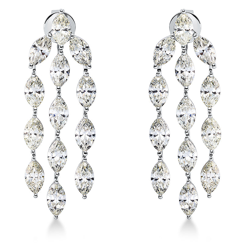 Ohrschmuck    aus 750/-18 Karat Weißgold mit 26 Diamanten 13